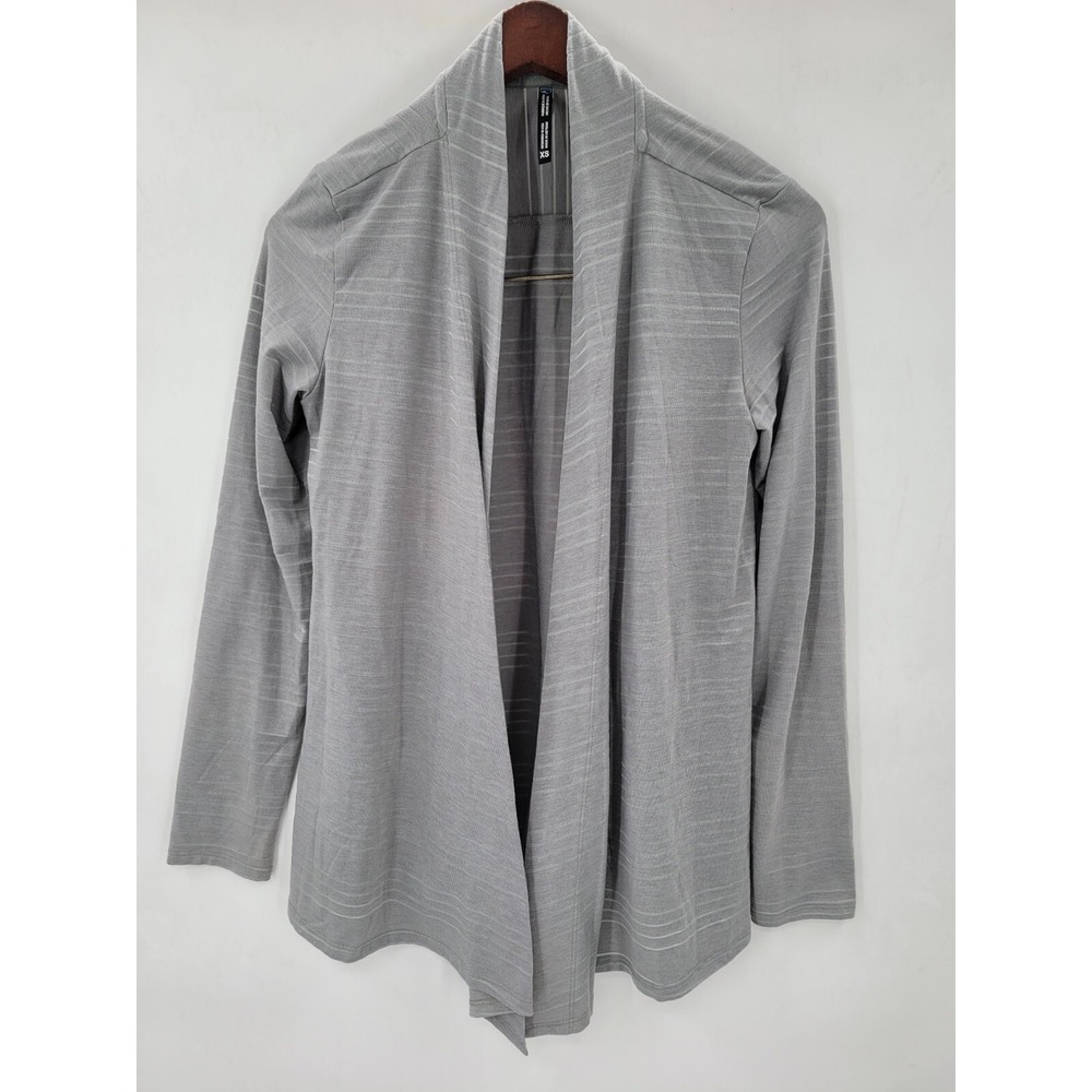 Kuhl Sweater Womens XS Gray Open Cardigan Lightweight‎ Stretch Long Sleeve